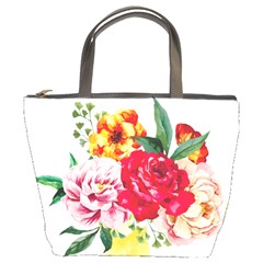 Garden Flowers Bucket Bag by goljakoff