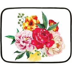 Garden Flowers Fleece Blanket (mini) by goljakoff