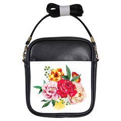 Garden Flowers Girls Sling Bag by goljakoff