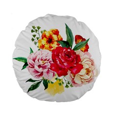 Garden Flowers Standard 15  Premium Round Cushions by goljakoff