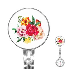 Garden Flowers Stainless Steel Nurses Watch by goljakoff