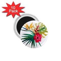 Tropical Flowers 1 75  Magnets (10 Pack)  by goljakoff