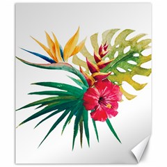 Tropical Flowers Canvas 20  X 24  by goljakoff