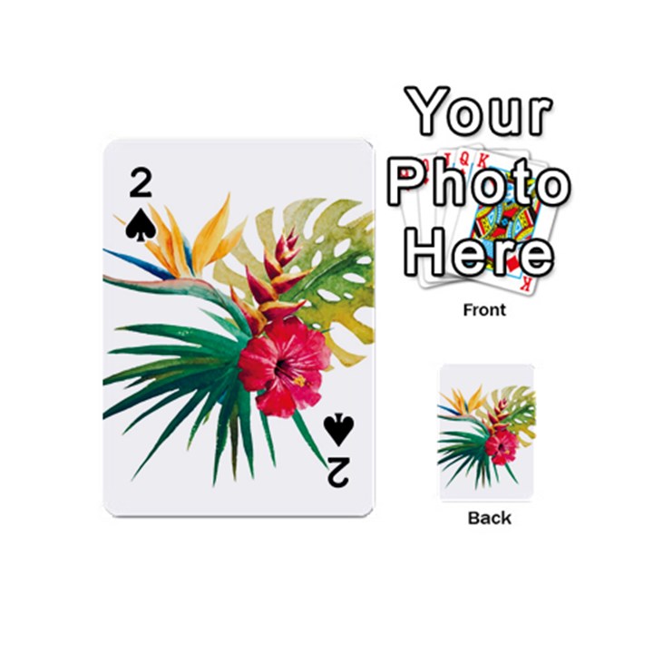 Tropical flowers Playing Cards 54 Designs (Mini)