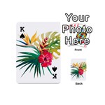 Tropical flowers Playing Cards 54 Designs (Mini) Front - SpadeK