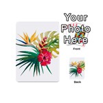 Tropical flowers Playing Cards 54 Designs (Mini) Back