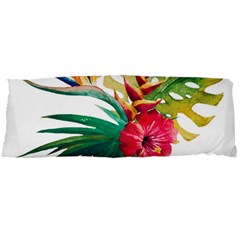 Tropical Flowers Body Pillow Case Dakimakura (two Sides) by goljakoff