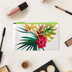 Tropical Flowers Cosmetic Bag (xs) by goljakoff