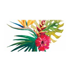 Tropical Flowers Satin Wrap by goljakoff