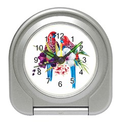 Tropical Parrots Travel Alarm Clock by goljakoff