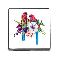 Tropical Parrots Memory Card Reader (square 5 Slot) by goljakoff