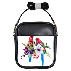 Tropical Parrots Girls Sling Bag by goljakoff