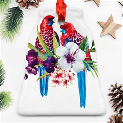 Tropical Parrots Bell Ornament (two Sides) by goljakoff