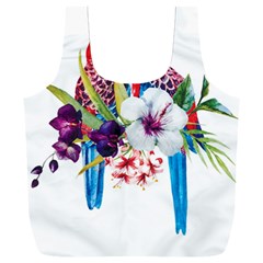 Tropical Parrots Full Print Recycle Bag (xxl) by goljakoff