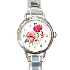 Flawers Round Italian Charm Watch by goljakoff