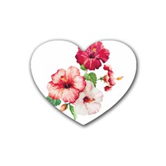 Flawers Heart Coaster (4 pack) 