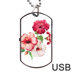 Flawers Dog Tag Usb Flash (two Sides) by goljakoff