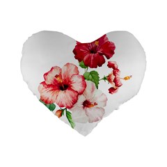 Flawers Standard 16  Premium Heart Shape Cushions by goljakoff