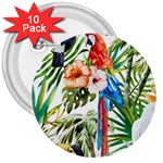 Jungle 3  Buttons (10 pack)  Front