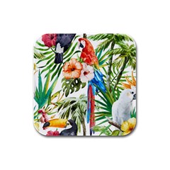 Jungle Rubber Square Coaster (4 Pack)  by goljakoff