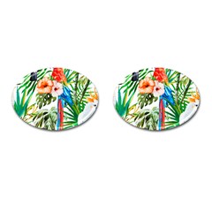 Jungle Cufflinks (oval) by goljakoff