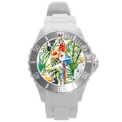 Jungle Round Plastic Sport Watch (l) by goljakoff