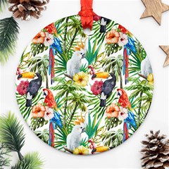 Jungle Birds Ornament (round) by goljakoff