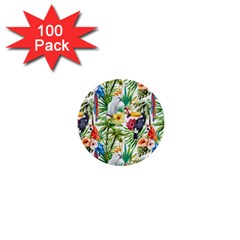 Jungle Birds 1  Mini Buttons (100 Pack)  by goljakoff