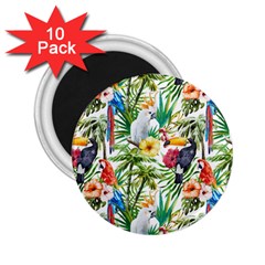 Jungle Birds 2 25  Magnets (10 Pack)  by goljakoff