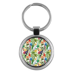 Jungle Birds Key Chain (round) by goljakoff