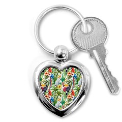 Jungle Birds Key Chain (heart) by goljakoff