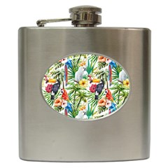 Jungle Birds Hip Flask (6 Oz) by goljakoff