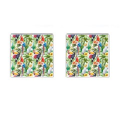 Jungle Birds Cufflinks (square) by goljakoff