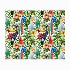 Jungle Birds Small Glasses Cloth (2 Sides) by goljakoff