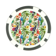 Jungle Birds Poker Chip Card Guard by goljakoff