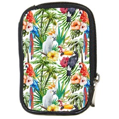 Jungle Birds Compact Camera Leather Case by goljakoff