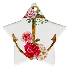 Flowers Anchor Ornament (star) by goljakoff