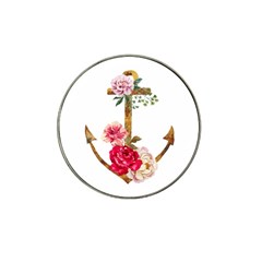 Flowers Anchor Hat Clip Ball Marker by goljakoff