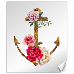 Flowers Anchor Canvas 20  X 24  by goljakoff