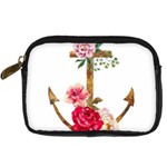 Flowers anchor Digital Camera Leather Case Front