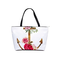 Flowers Anchor Classic Shoulder Handbag