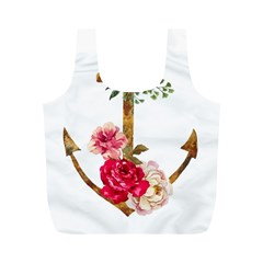 Flowers Anchor Full Print Recycle Bag (m) by goljakoff