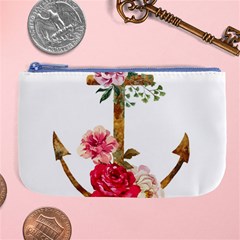 Flowers Anchor Large Coin Purse by goljakoff