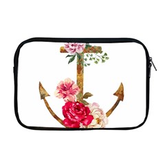 Flowers Anchor Apple Macbook Pro 17  Zipper Case by goljakoff