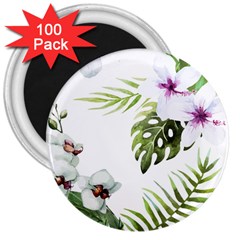 Flowers 3  Magnets (100 Pack) by goljakoff