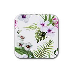 Flowers Rubber Coaster (square)  by goljakoff