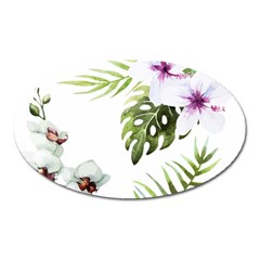 Flowers Oval Magnet by goljakoff