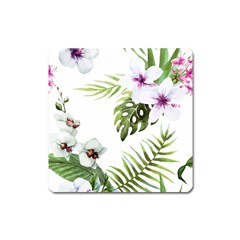 Flowers Square Magnet by goljakoff