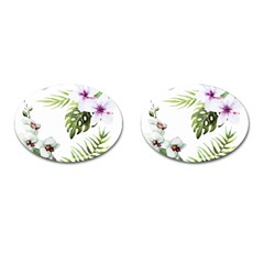 Flowers Cufflinks (oval) by goljakoff