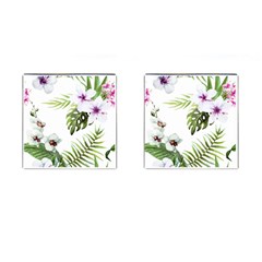 Flowers Cufflinks (square) by goljakoff